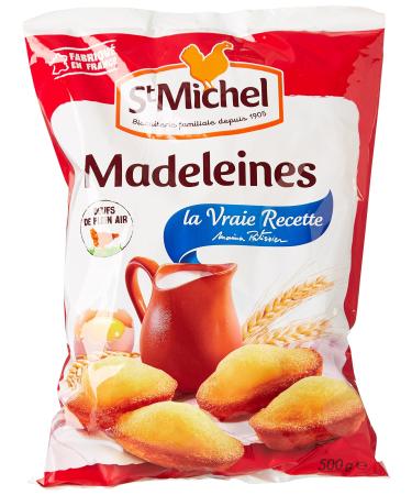 St Michel Madeleines The Real Recipe 500 g - Pack of 6