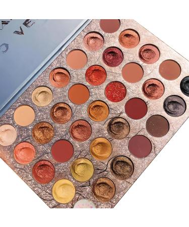 Retoo 35-Color Eyeshadow Palette | Professional Makeup | Highly Pigmented & Long-Lasting | Vegan Formula - Buy Online on GoSupps.com