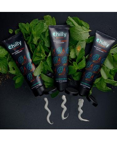 Chilly Spicy Whitening Toothpaste with Natural Spearmint & Ghost Pepper Flakes - SLS Free (Pack of 2) - Buy Online on GoSupps.com