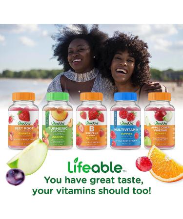 Lifeable Vitamin B6 100mg Gummy Supplement - Natural Flavor, Non-GMO, Gluten Free - Nerve Function Support for Adults, Men, Women, Kids - 60 Gummies - Buy Online on GoSupps.com