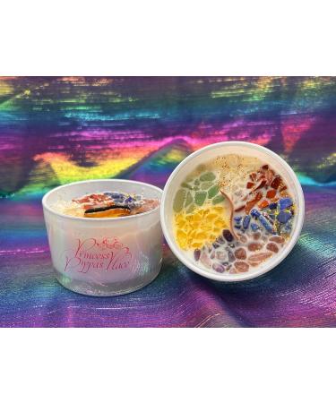 Princess Pippa's Place Healing Candles - Natural Soy Wax Aromatherapy with Crystals - 8 oz Crystal Candle for Yoga Relaxation & Meditation - Buy Online on GoSupps.com