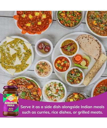 Patak's Aubergine Pickle 312g x3 - Authentic Indian Condiment Trio - Buy Online on GoSupps.com