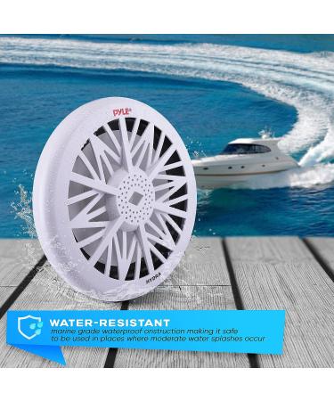 Pyle 10-Inch Outdoor Marine Subwoofer - 500W Single White Waterproof Bass Speaker for Boat Stereo System - PLMRW10 - Buy Online on GoSupps.com