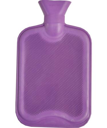 Vagabond Bags Ltd 2L Ribbed Hot Water Bottle Lilac Lilac 2 l (Pack of 1)
