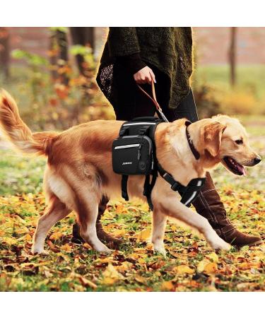 Vercart Tactical Dog Harness Backpack for Large Dogs - Removable Saddle Pockets for Camping & Hiking - Buy Online on GoSupps.com