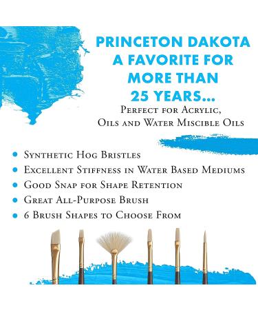 Princeton Dakota Series 6300 Synthetic Hog Bristle Fan Paint Brush - Size 3 - Buy Online on GoSupps.com