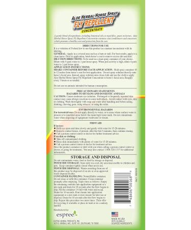 Espree Aloe Herbal Fly Repellent Horse Spray 32 oz - Natural Insect Repellent for Horses - Buy Online on GoSupps.com