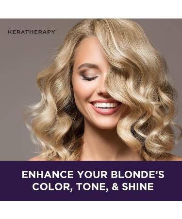 KERATHERAPY Blonde Violet Toning Leave-in Spray 3.7 fl. oz - Leave In Hair Protectant for Blonde, Highlighted, Silver & Gray Hair - Sulfate & Paraben Free - Buy Online on GoSupps.com