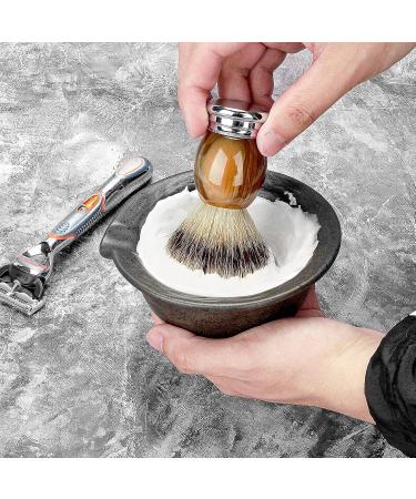Linkidea Black Rough Ceramic Shaving Bowl Ideal Lather Cup for Men | Premium Beard Wet Razor Shave Cream Bowl (RAC5-01) International Shipping Available - Buy Online on GoSupps.com
