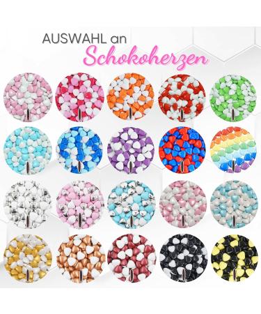 Buy 1kg Chocolate Cherries Mix - White & Pink Heart Chocolate Dragees for Weddings Baptisms & Valentines Gifts - Sweet Treats Delivered Worldwide - Buy Online on GoSupps.com