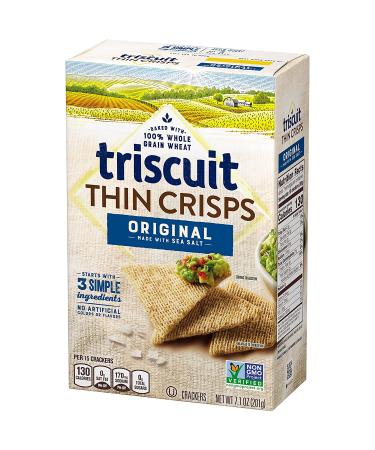 Triscuit Thin Crisps Original Whole Grain Wheat Crackers - 6 Pack of 7.1 Ounce Boxes - Buy Online on GoSupps.com