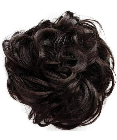 CAISHA Messy Scrunchie Bun Voluminous Wavy Hairpiece | Heat-Resistant Synthetic Fibres Brown #8B G5A - Buy Online on GoSupps.com