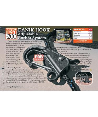 Danik Hook Stainless Steel (2 Pack) - Knotless Anchor System, 8000 lb Capacity - Buy Online on GoSupps.com