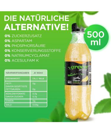Buy Green Cola Orange DPG PET - 6 Pack (6 x 500ml) | Refreshing Orange Flavor - International Shipping Available - Buy Online on GoSupps.com