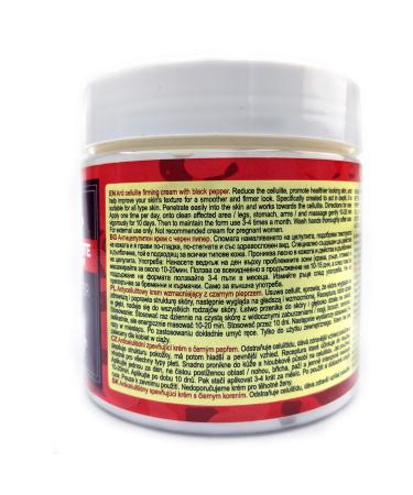 Anti-Cellulite Cream with Black Pepper | Tightening Treatment for Legs Buttocks Thighs & Belly Fat - Buy Online on GoSupps.com