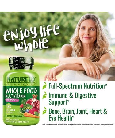 NATURELO Whole Food Multivitamin for Women 50+ | 120 Vegetarian Capsules - Ultimate Nutritional Support - Buy Online on GoSupps.com