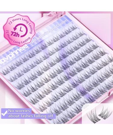 Self Adhesive Eyelash Clusters | Natural Glue-Free Lash Extensions - C Curl Wispy 9-12MM | Easy Lash Kit - Buy Online on GoSupps.com