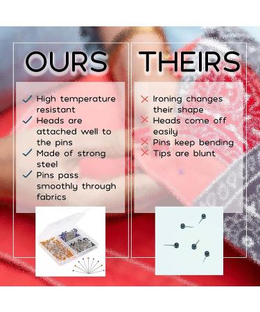Mr. Pen Sewing Pins - 300 pcs Colored Head Quilting Pins for Fabric Sewing - Buy Online on GoSupps.com