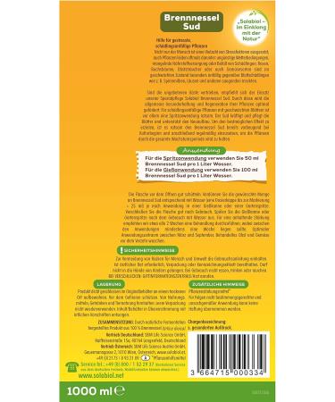 Solabiol Nettle Brew - 1L Biological Plant Strengthener | Natural Solution for Pest Resistance & Plant Health - Buy Online on GoSupps.com