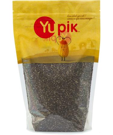Yupik Natural Black Chia Seeds 1Kg/2.2 lbs. Imported from Canada) & Ground Flax Seed Meal (Powder) 1Kg 1 kg (Pack of 2) Black Chia Seeds - Buy Online on GoSupps.com