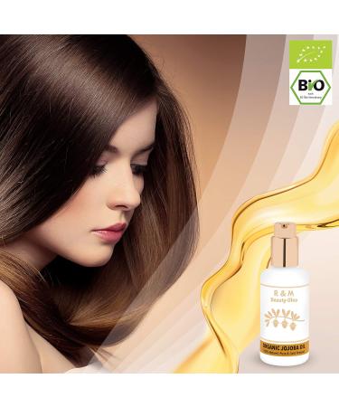 R&M Beauty Oleo Jojoba Oil - 100% Pure Cold-Pressed Jojoba Oil for Face Body & Hair - Anti-Aging Natural Skincare - 100ml - Buy Online on GoSupps.com