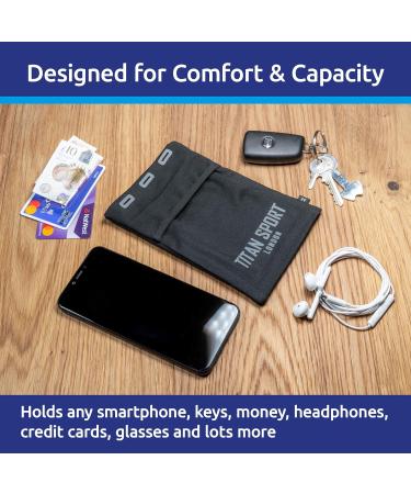 Titan Sport Mobile Phone Bracelet Holder | Universal Running & Fitness Arm Pocket for All Devices Up to 7 | Ideal for Men & Women - Buy Online on GoSupps.com