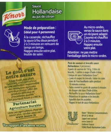 Knorr Hollandaise Sauce with Lemon Juice 4 Parts 30 cl - Pack of 4 - Buy Online on GoSupps.com