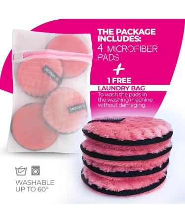 Buy Microfiber Cleaning Discs - Pink Set of 4 for Effective Cleaning | International Shipping Available - Buy Online on GoSupps.com