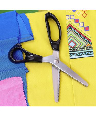 Hui Tong Strong & Sharpe Pinking Shears Pinking Shears Scissors for Fabric  Serrated and Scalloped Scissors Fabric 3mm 5mm 7mm (Scalloped 7mm) - Buy Online on GoSupps.com
