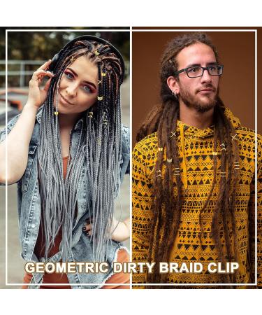 24 Pieces Hair Jewelry - Dreadlocks & Braids Accessories | Gold Hair Rings for Men & Women - Buy Online on GoSupps.com
