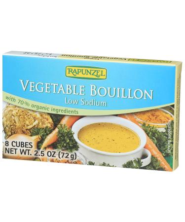 Rapunzel Low Sodium Vegetable Bouillon Cubes - 8 Count (2.5 oz) - Buy Online on GoSupps.com