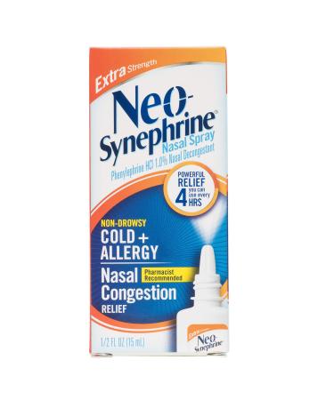 Neosynephrine Nasal Spray for Cold & Sinus Relief 0.51 Fl Oz