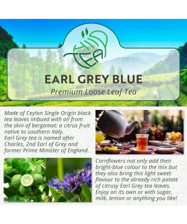 Earl Grey Blue Loose Leaf Tea Infused with Bergamot Oil & Cornflowers - 100g - Buy Online on GoSupps.com