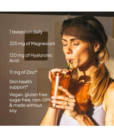 KAL Radiant Magnesium Powder Mixed Berry Flavor Hyaluronic Acid and Magnesium Supplement Skin & Antioxidant Support Sugar Free 60 Servings 7.3 OZ - Buy Online on GoSupps.com