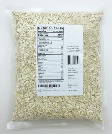 Zestful Foods Whole Grain Rolled Barley | USA Grown | 3 Pounds - Buy Online on GoSupps.com