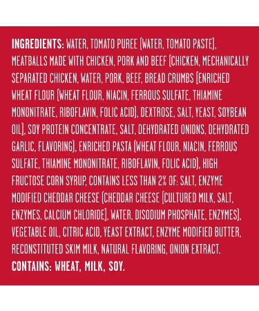 SpaghettiOs Canned Pasta with Meatballs  Healthy Snack for Kids and Adults  15.6 OZ Can (Pack of 12) 15.6 Ounce (Pack of 12) - Buy Online on GoSupps.com