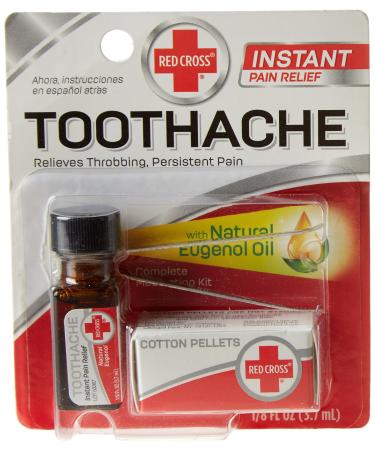Red Cross Toothache Medication Drops 2 Piece Set
