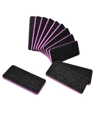 New AMT 12 PCS Pedicure Foot File Grit 60/60 Black Callus Remover File Nail Files for Pets Emery Boards for Pet Grooming 60 Grit Foot File (12 PCS -Pink Center) 12 Count (Pack of 1)