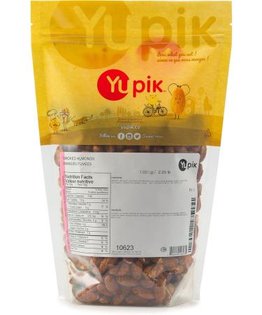 Yupik Smoked Almonds 1 kg Kosher Vegan Roasted Salted Whole Almonds Seasoned Nuts Smoky Flavor High in Fiber Crunchy Savory Snacks 1 kg (Pack of 1) - Buy Online on GoSupps.com