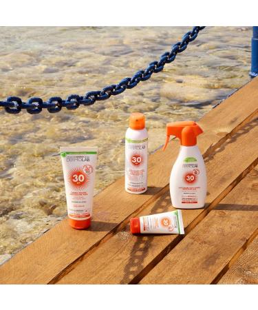 Dermolab - Face and body spray sunscreen lotion high protection SPF 50 for fair and delicate skin counteracts skin aging and UVA rays water-resistant dermatologically tested 250 - Buy Online on GoSupps.com