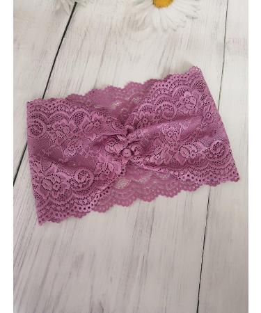 Oyabridal Lace Headband for Women - Lilac/Lavender | Church Headcovering - Buy Online on GoSupps.com