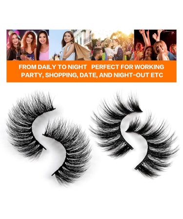 JIMIRE 20 Pairs Mixed Fluffy & Natural Volume False Eyelashes - Wispy Faux Mink Lashes Pack - Buy Online on GoSupps.com