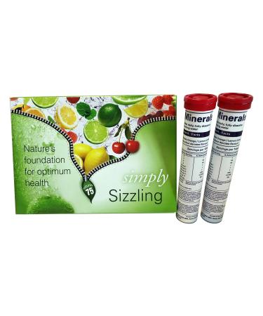 Sizzling Bio-Available Plant Derived 75 Minerals Cherry-Berry Flavour Double Tubes