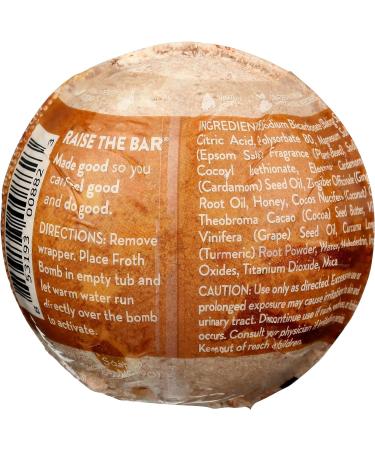 PACHA SOAP Golden Chai Froth Bomb 5 OZ - Luxurious Bath Bomb for a Relaxing and Nourishing Experience - Buy Online on GoSupps.com