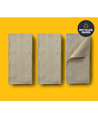 Buy AmazonCommercial Interfold-Vfold Recycling Paper Towels - 5000 Pieces 20 Packs - Eco-Friendly 1-Layer Brown Towels for International Shipping - Buy Online on GoSupps.com