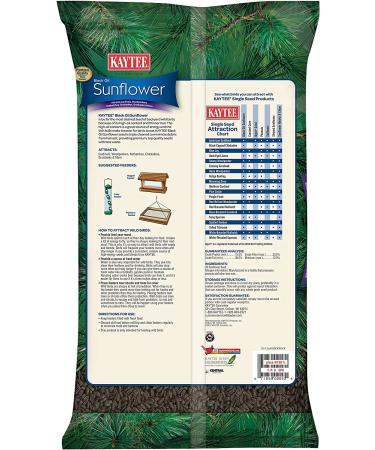 Kaytee Wild Bird Black Oil Sunflower Food - 5 lb Premium Seed for Wild Birds - Buy Online on GoSupps.com