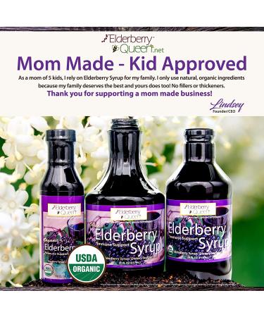 Organic Elderberry Liquid Supplement 30 oz - Pure Natural Immune Support Herbal - Elderberry Queen Sambucus Aronia Berry - Certified Organic - 30 Fl Oz - Buy Online on GoSupps.com