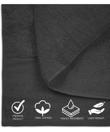 Softolle 100% Cotton Luxury Bath Sheets - Set of 2 - 600 GSM - Eco-Friendly & Highly Absorbent - Oeko-Tex Certified - 35 x 70 Inches - Grey - Buy Online on GoSupps.com