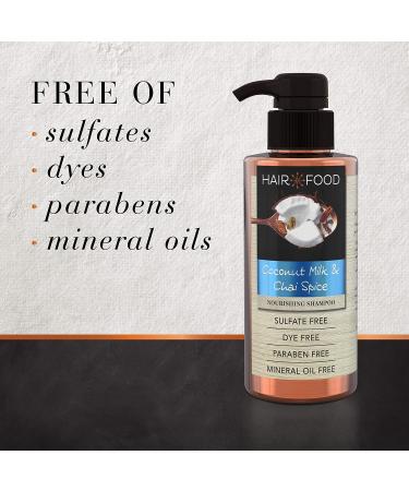 Sulfate Free Coconut & Chai Spice Nourishing Shampoo - 17.9 FL OZ | Dye Free Hair Food Treatment - Buy Online on GoSupps.com