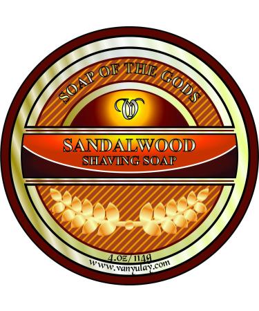 Shaving Soap Of the Gods Sandalwood 4. oz